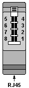 TAE-WE auf RJ45  ISDN-Adapter