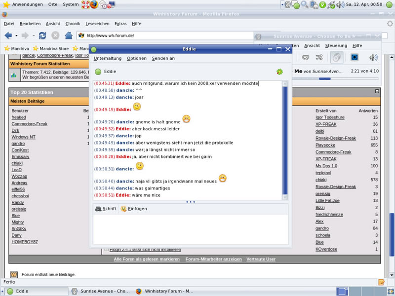 Gnome-Desktop Mandriva 2008