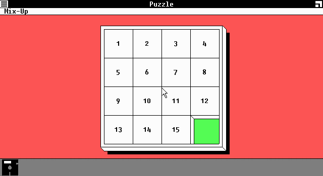 Windows 1.0 Beta Puzzlespiel