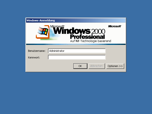 Windows 2000 Logon