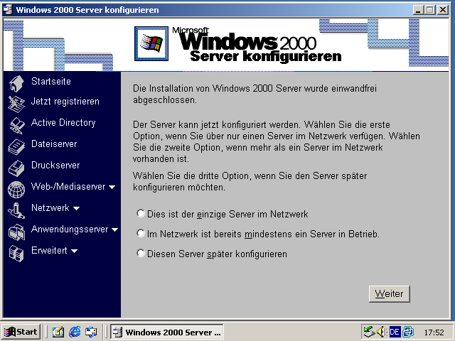 Windows 2000 Serverassistent