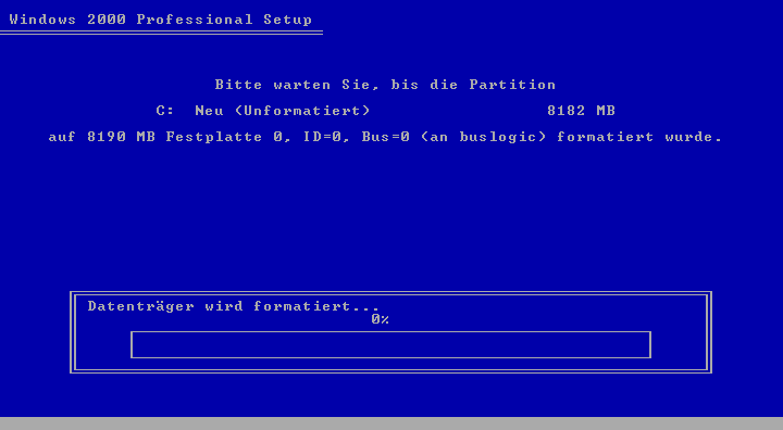 Windows 2000 Setup