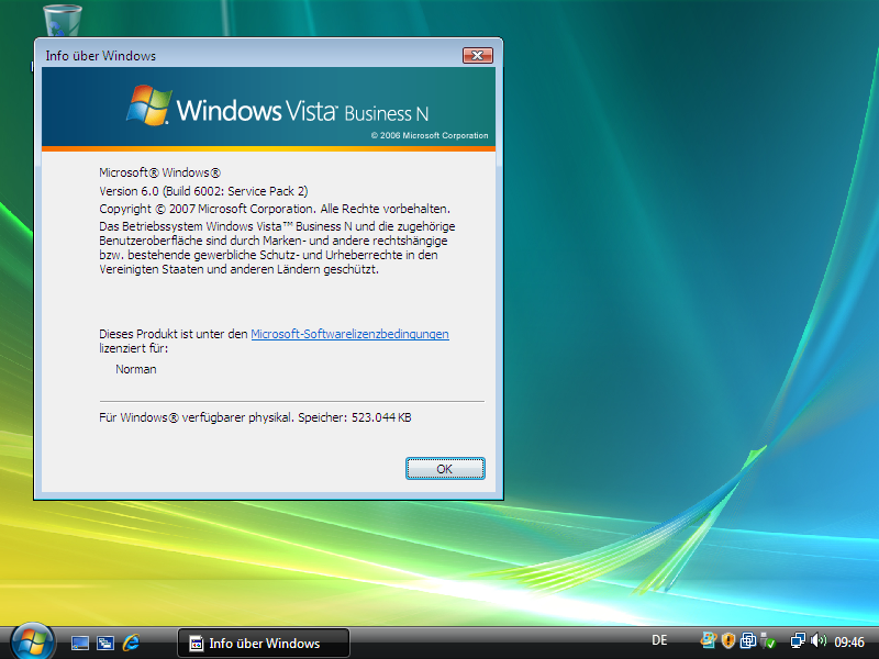Windows Vista Business N
